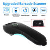 Mini 2D Barcode Scanner – Wireless Bluetooth & 2.4G | Pocket QR Code Reader for iOS, Android, PC & Mobile Payments